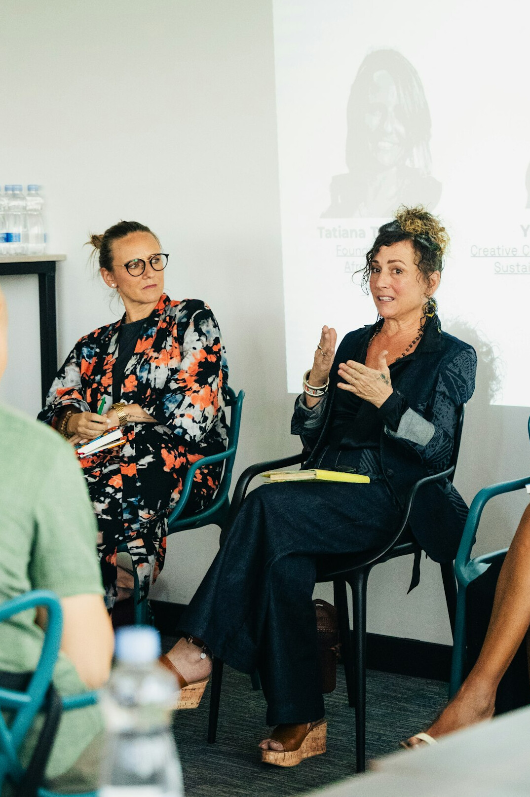 woman speaking confidently in meeting